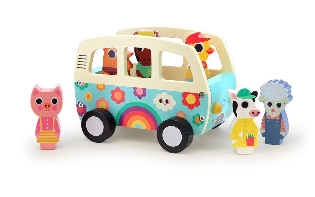 Wooden Van With Animal Sounds