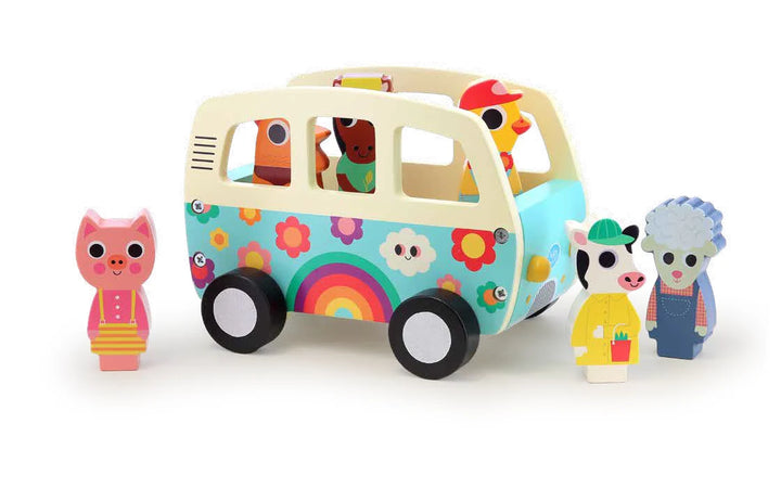 Wooden Van With Animal Sounds