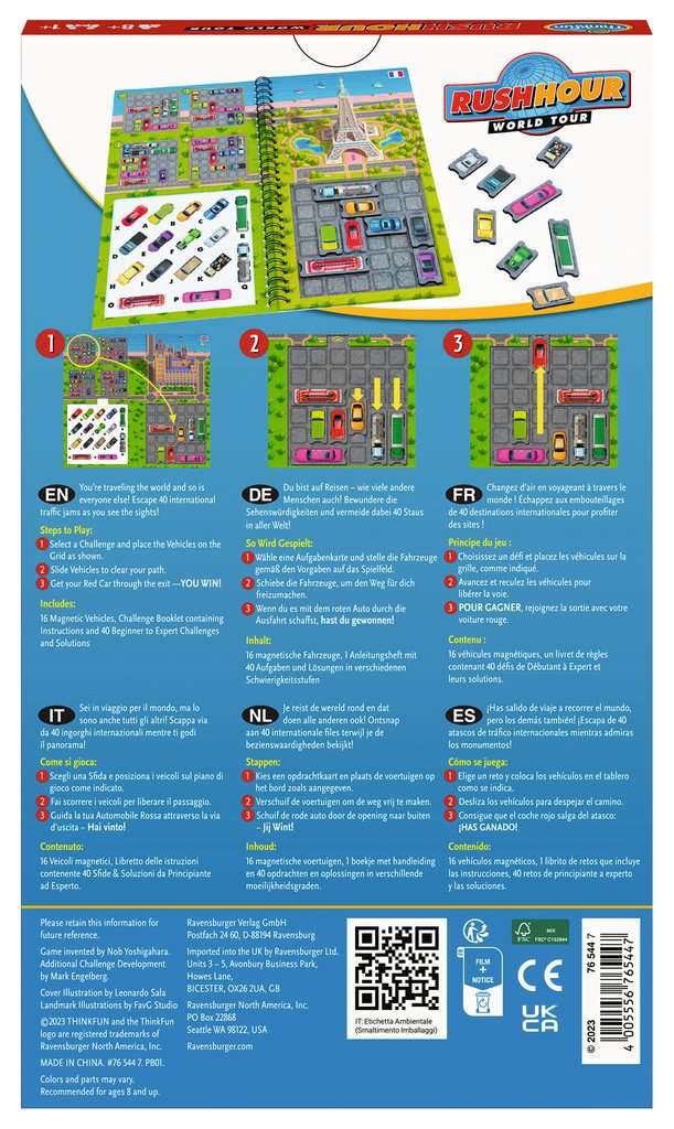 Rush Hour World Tour Magnetic Travel Puzzle