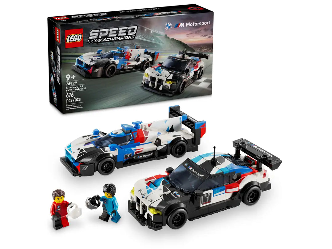 Lego Speed Champions BMW M4 GT3 & BMW M Hybrid V8 Race Cars