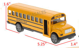 Die-Cast School Bus With Pull Out Stop