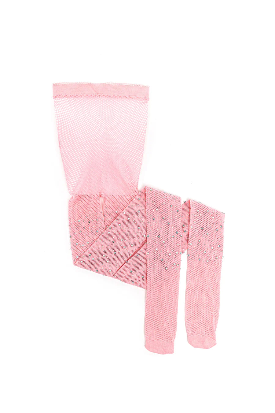 Rhinestone Tights Light Pink Size 3-8