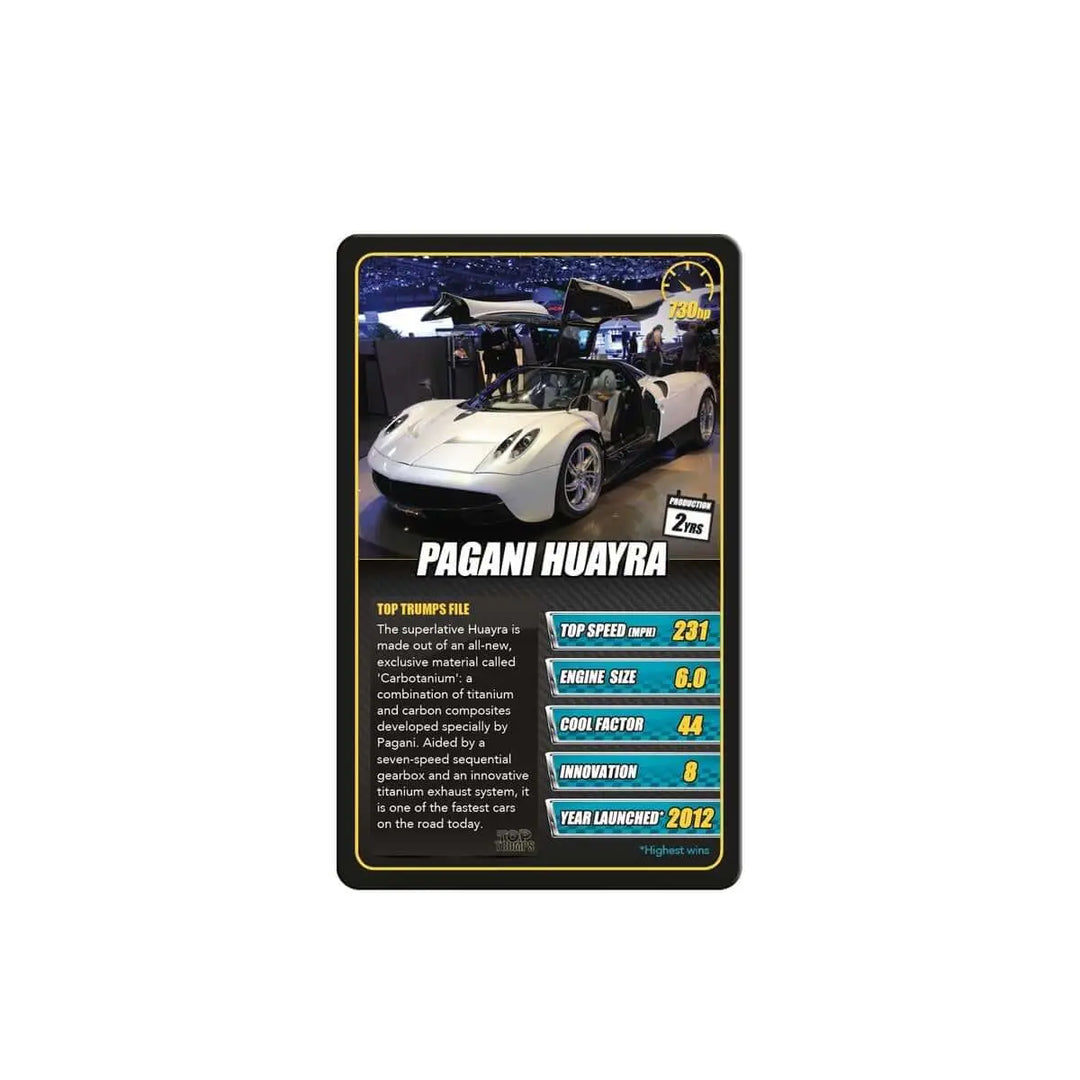 Top Trumps: Sports Cars