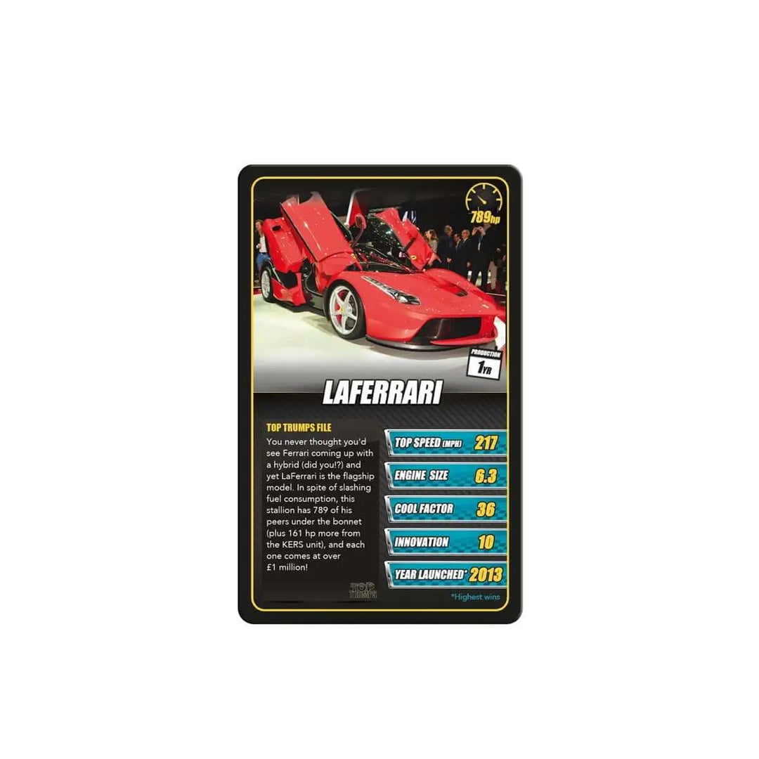 Top Trumps: Sports Cars