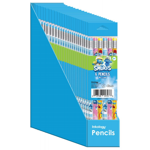 Smurfs Pencils 6pk