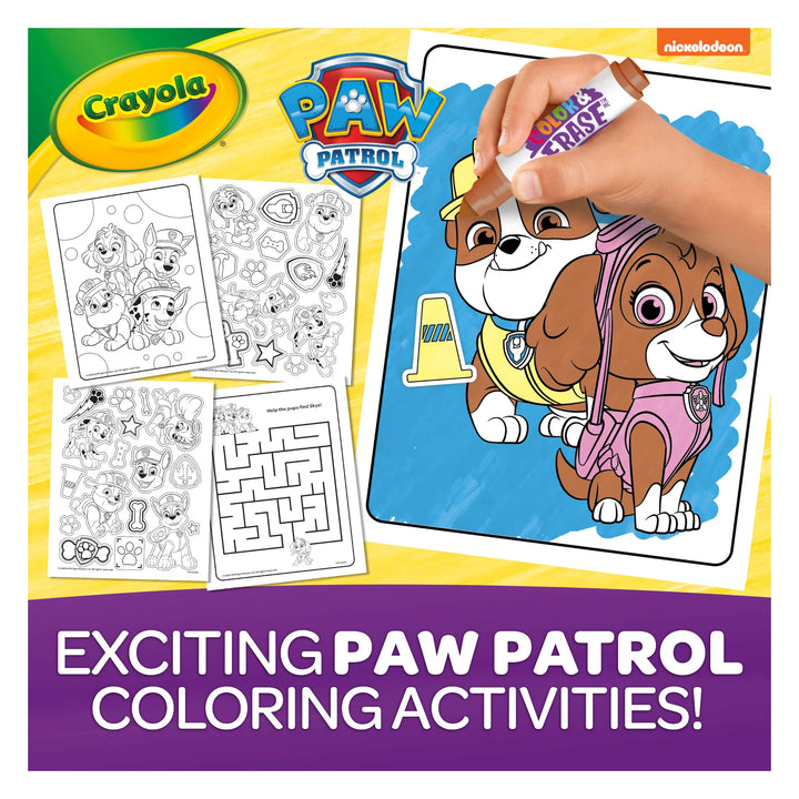 Crayola Colour & Erase Paw Patrol Activity Book