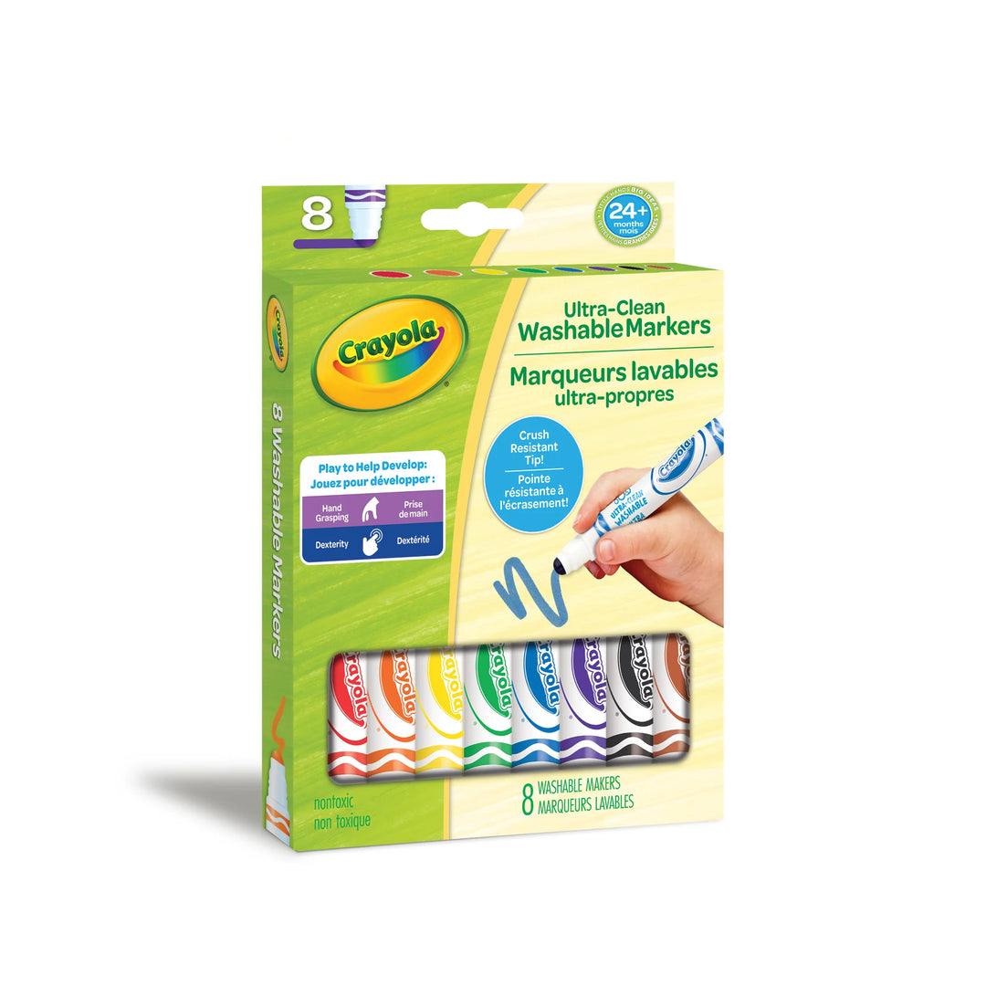 Crayola Ultra-Clean Washable Gumball Tip Markers 8 Pack
