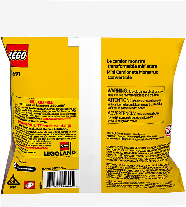 Lego Creator Mini Convertible Monster Truck