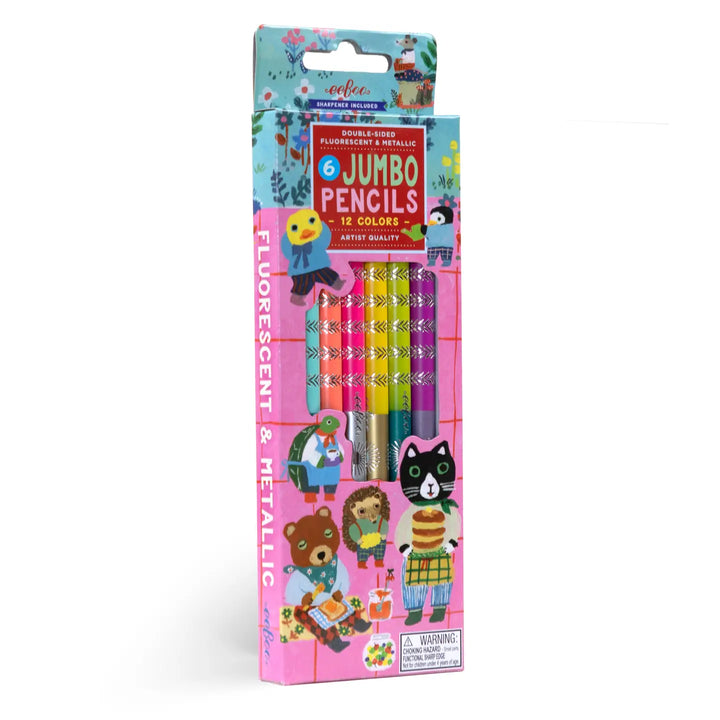 Sweet Celebration 6 Jumbo Double-Sided Colored Pencils