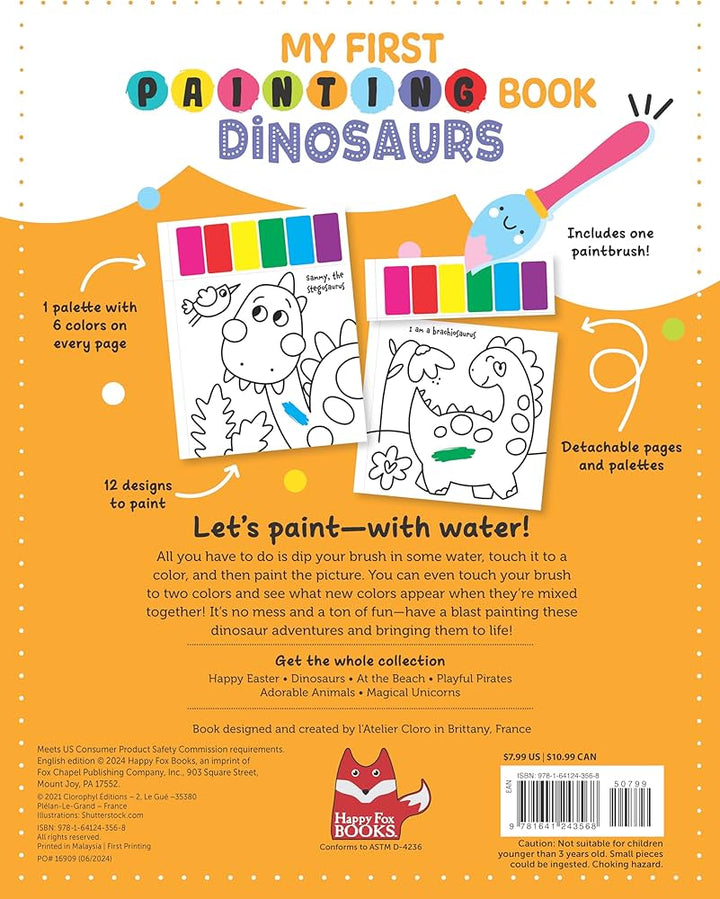 My First Painting Book: Dinosaurs