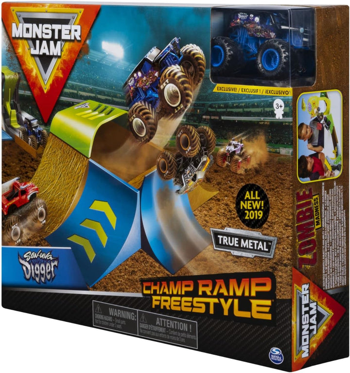 Monster Jam Champ Ramp Freestyle Playset (1/64th Scale)