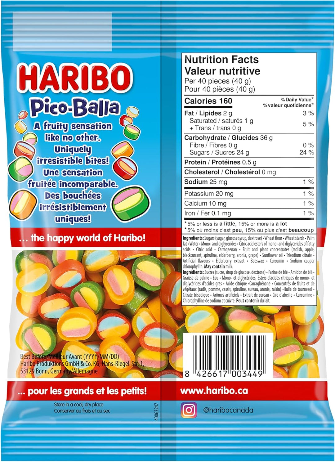 Haribo Pico Balla 175g Bag