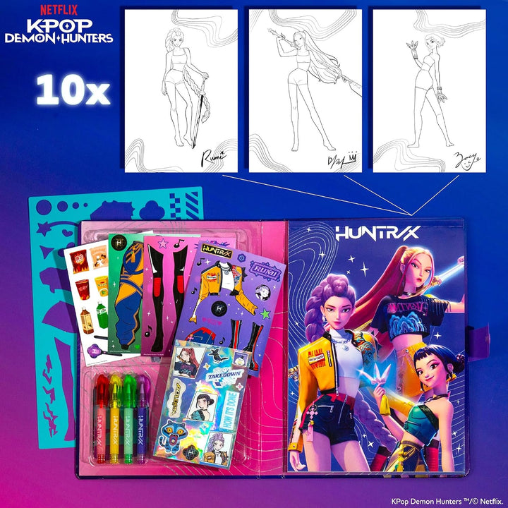KPop Demon Hunters Fashion Sketch Set