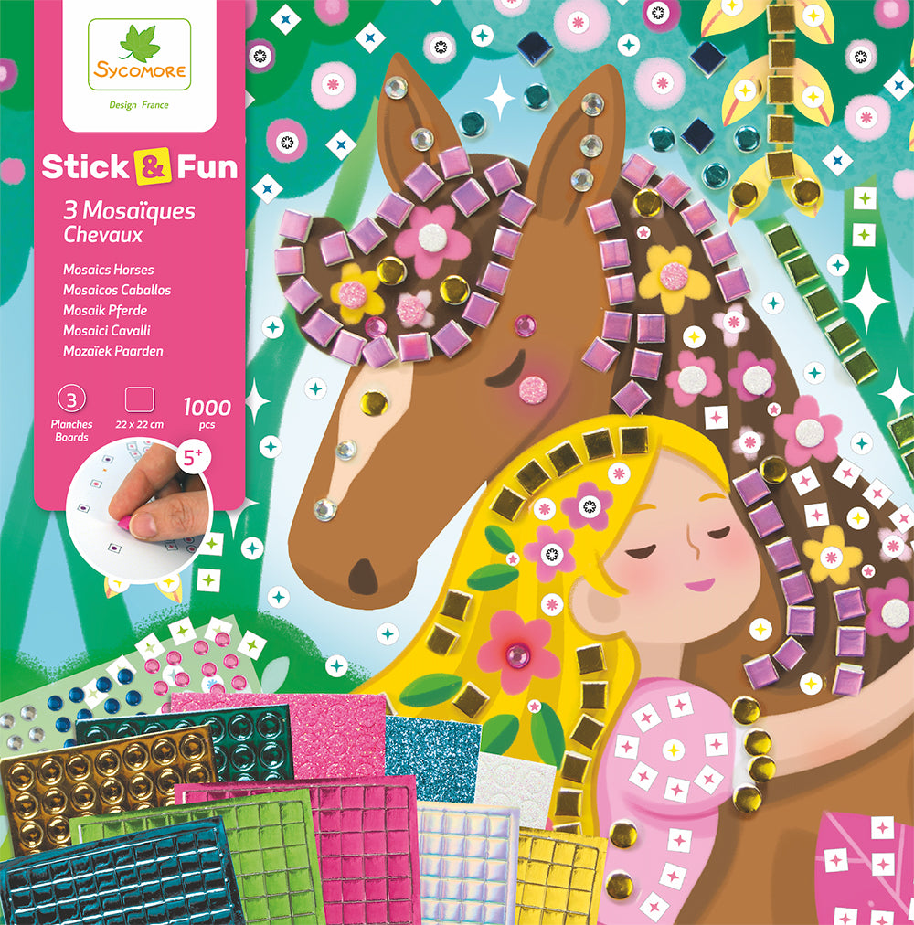 Stick'N Fun - Small Mosaics Horses