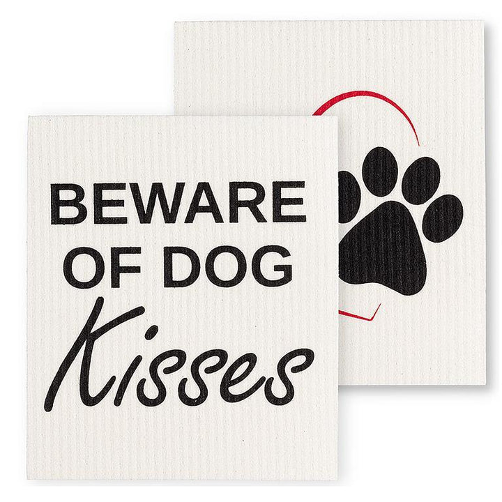 Dog Kisses Swedish Dishcloth 2pk