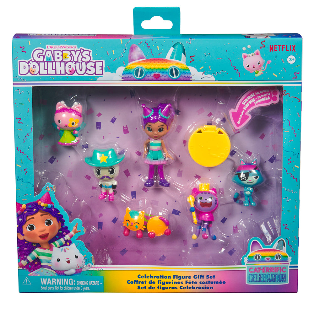 Gabby's Dollhouse Celebration 6 Figure Gift Set