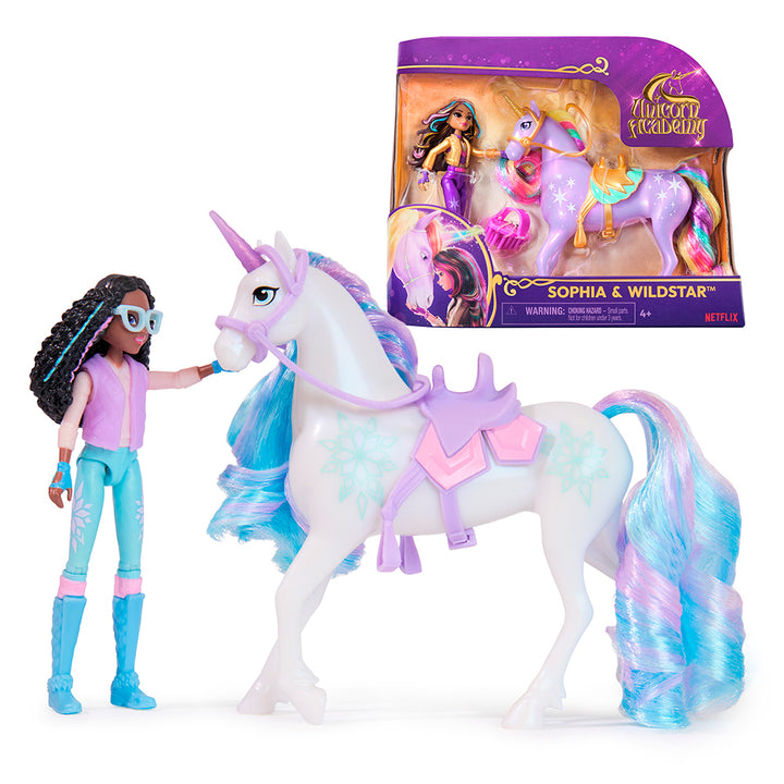 Unicorn Academy Small Doll W/ Unicorn Assortment