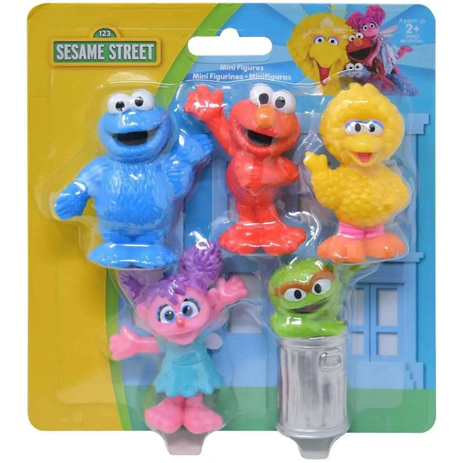 Sesame Street 5 Pack Mini Figure Set Toytown