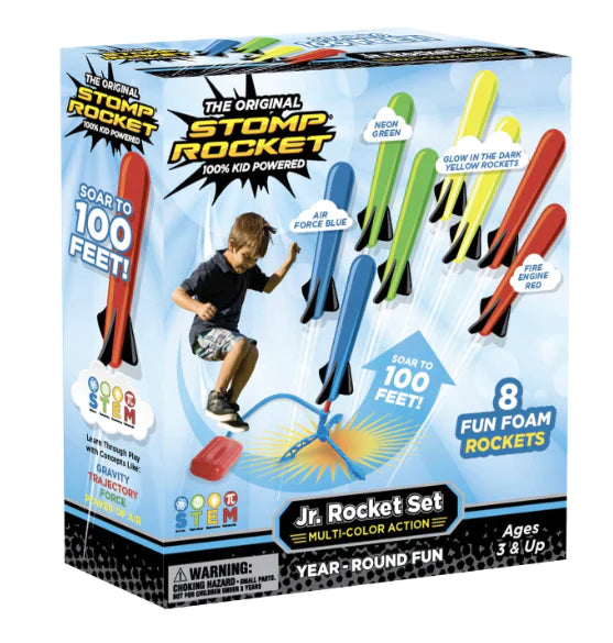 Stomp Rocket Jr. Rocket Set With 8 Rockets