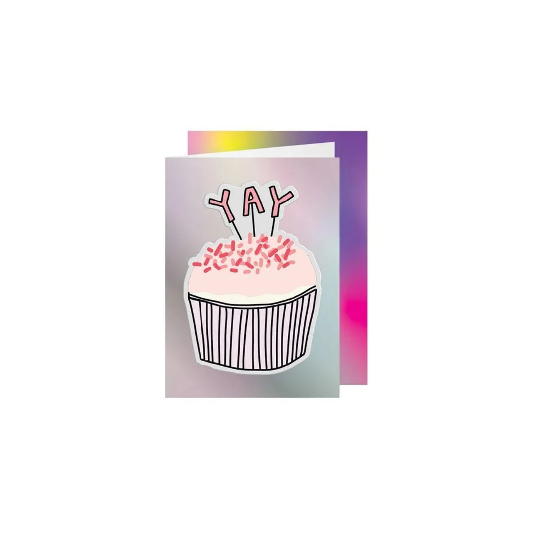 Big Puffy Cupcake Greeting Card