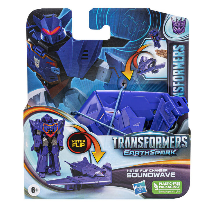 Transformers Earthspark 1 Step Flip Soundwave