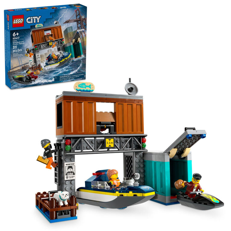 Lego City Police Speedboat & Crooks' Hideout