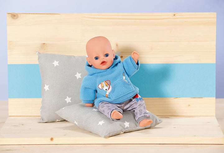 Dolly Moda Jogging Suit Blue Dog Print  For 12" Dolls