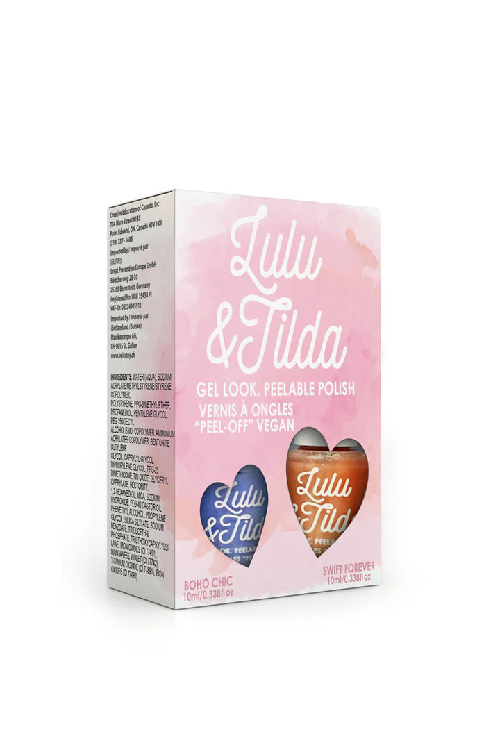 Lulu And Tilda Peelable Nail Polish 2 Pack Boho Forever