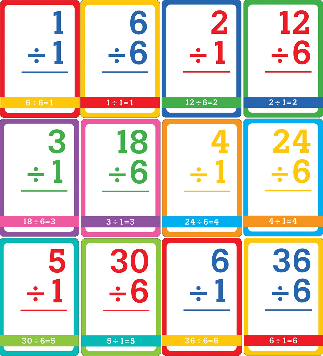 Division Flash Cards