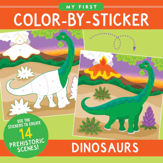 Dinosaurs My First Color-By-Sticker Book