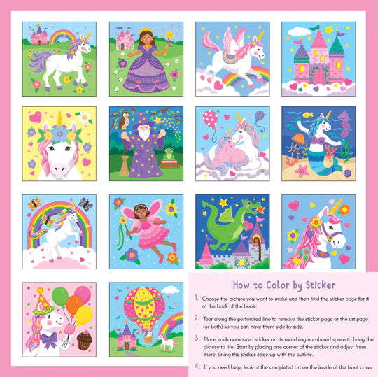 Unicorns My First Color-By-Sticker Book