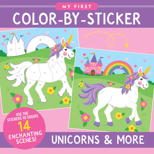 Unicorns My First Color-By-Sticker Book
