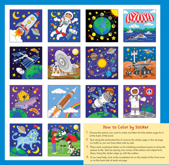 Outer Space My First Color-By-Sticker Book