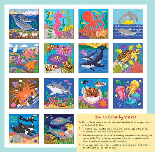 Under The Sea My First Color-By-Sticker Book