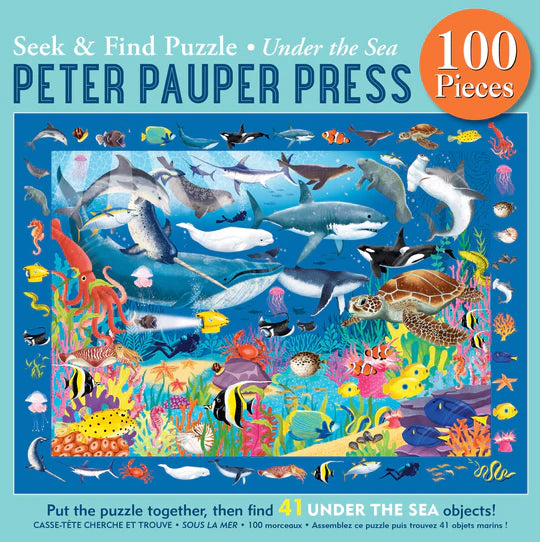 Under The Sea Seek & Find 100 Piece Puzzle
