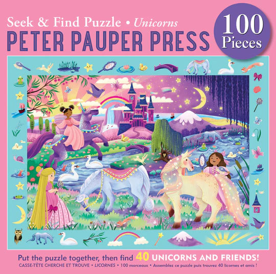 Unicorn Seek & Find 100 Piece Puzzle