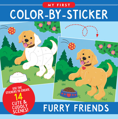 Furry Friends My First Color-By-Sticker Book