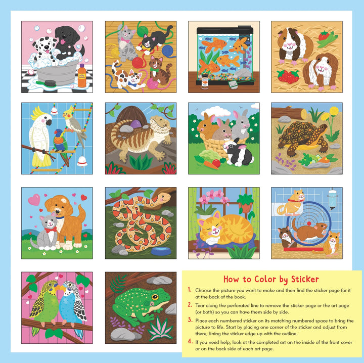 Pets My First Color-By-Sticker Book