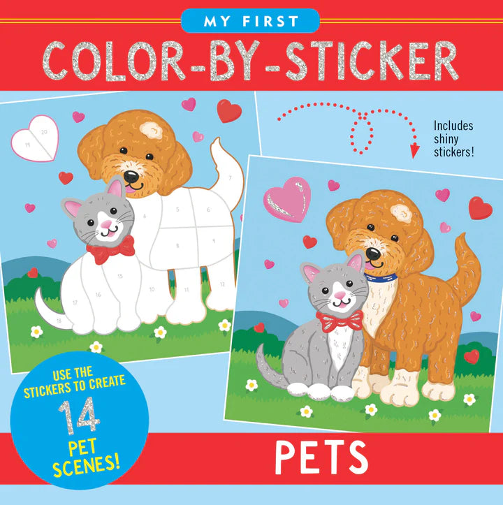 Pets My First Color-By-Sticker Book
