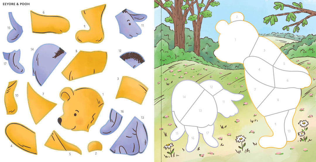 Winnie-the-Pooh Color-By-Sticker