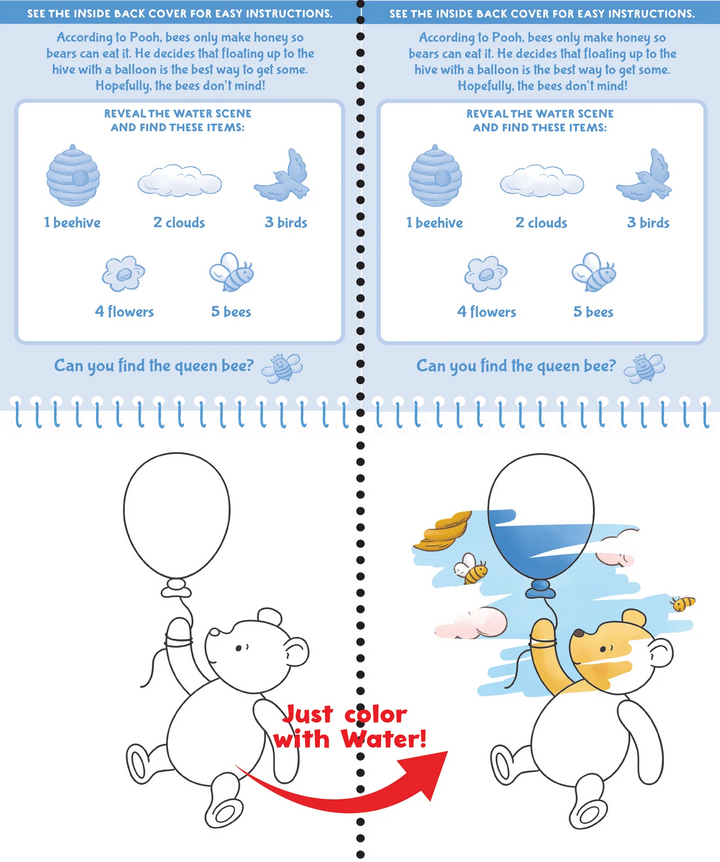 Colour With Water - Winnie The Pooh
