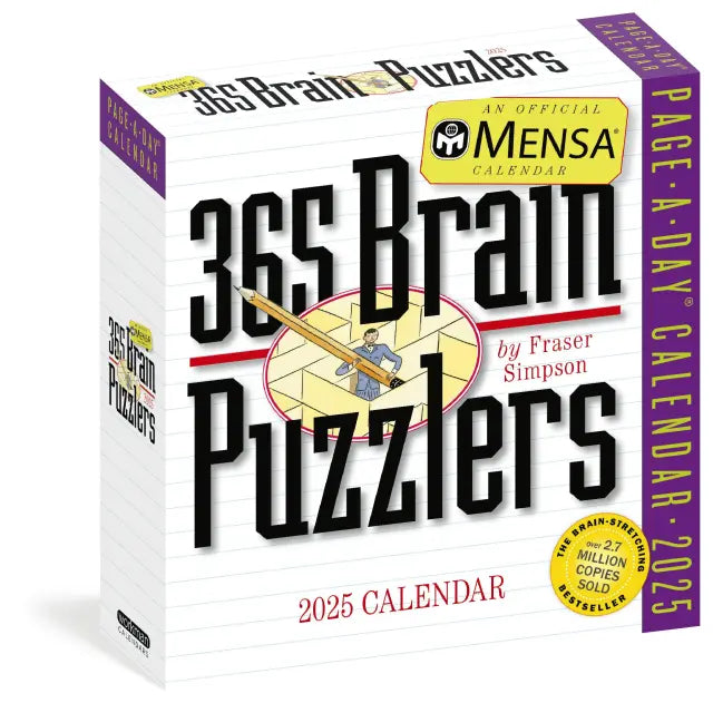 Mensa® 365 Brain Puzzlers Page-A-Day Calendar 2025-FINAL SALE