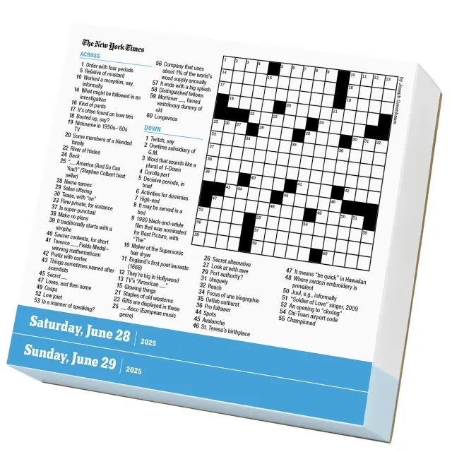 The New York Times Crossword Page-A-Day® Calendar 2025-FINAL SALE