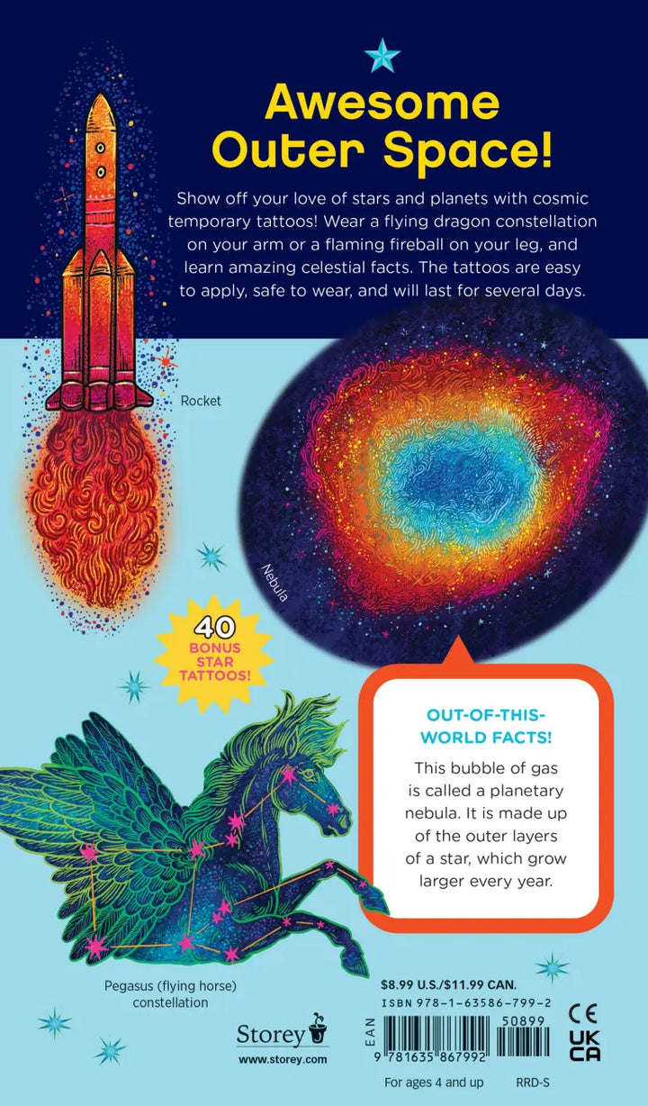 Cool, Cosmic Tattoo Stars & Planets
