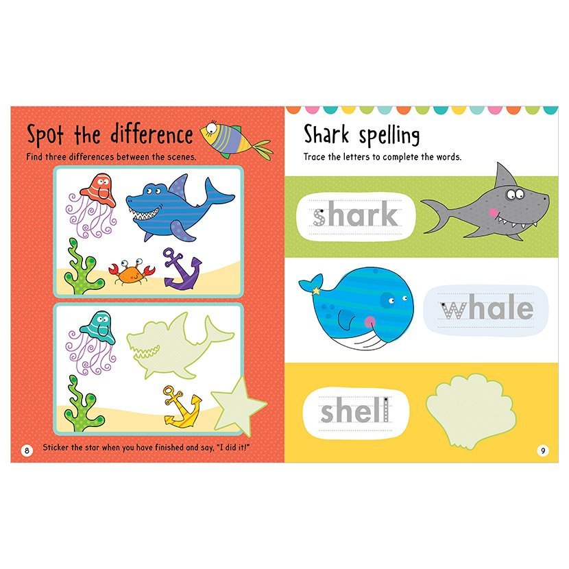 Big Stickers For Little Hands Blue Activity Book