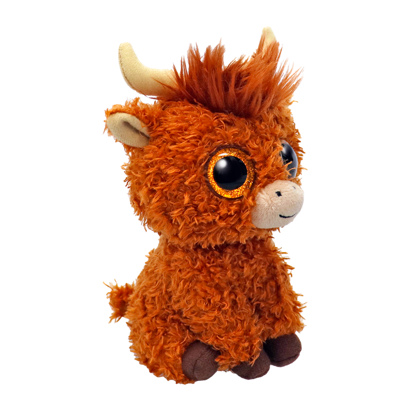 Ty Beanie Boo Alfie Highland Cow 6" Plush