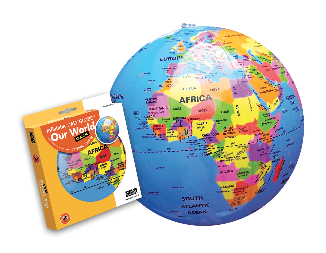 Inflatable Globe: Our World Classic Globe 12"