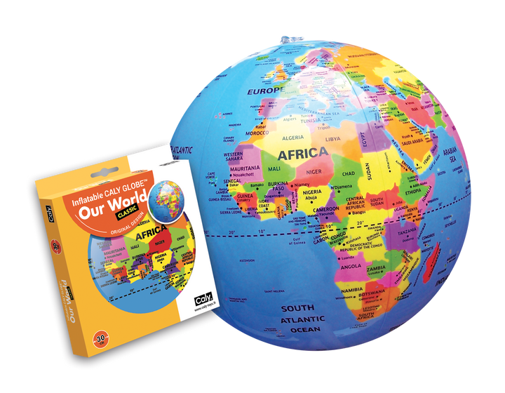 Inflatable Globe: Our World Classic Globe 12"