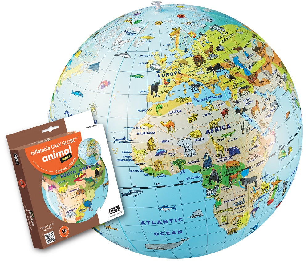 Inflatable Globe: Animal Maxi Globe 20"