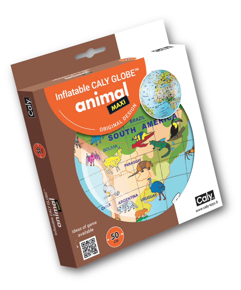 Inflatable Globe: Animal Maxi Globe 20"
